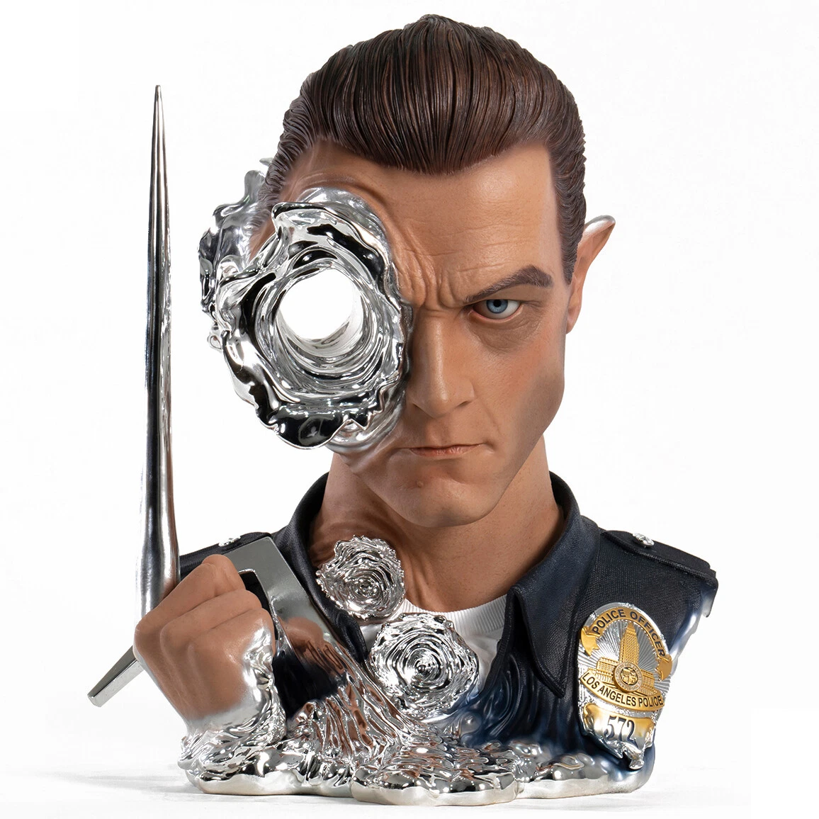 PureArts Terminator 2 T-1000 Painted Art Mask 1:1 Scale Deluxe Edition |  eBay
