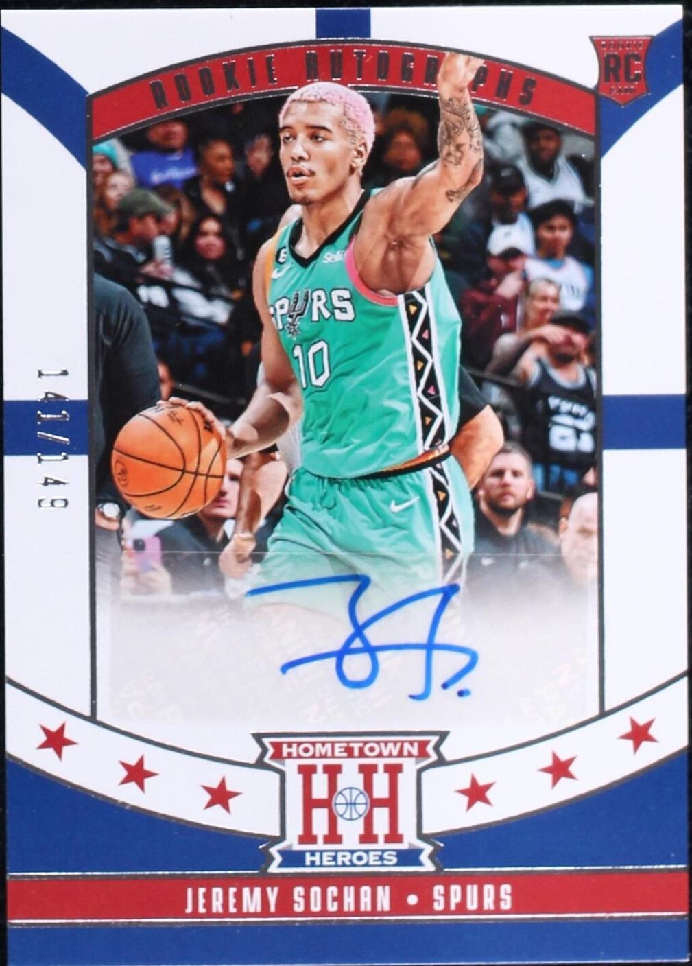 2022-23 Panini Chronicles Draft Picks - Jeremy Sochan #CO-JSO for