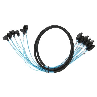 Mini SAS Cable 6 To 6 Straight Curved Cable 6Gbps Anti Interferenc New
