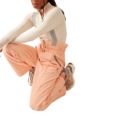 Free People All Prepped Ski Snow Bib Wintermelon Womens Size Small