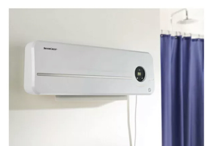 Silvercrest Wall-Mounted Ceramic Heater u0026amp; Fan 🌞☀️🇩🇪🇩🇪 NEW | eBay