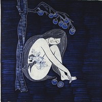 Chinoiseriehouse Blue Dream Elegant Chinese Folk Art Handmade Batik Painting Wal on sale Chinoiseriehouse Blue Dream Elegant Chinese Folk Art Handmade Batik Painting Wal on sale