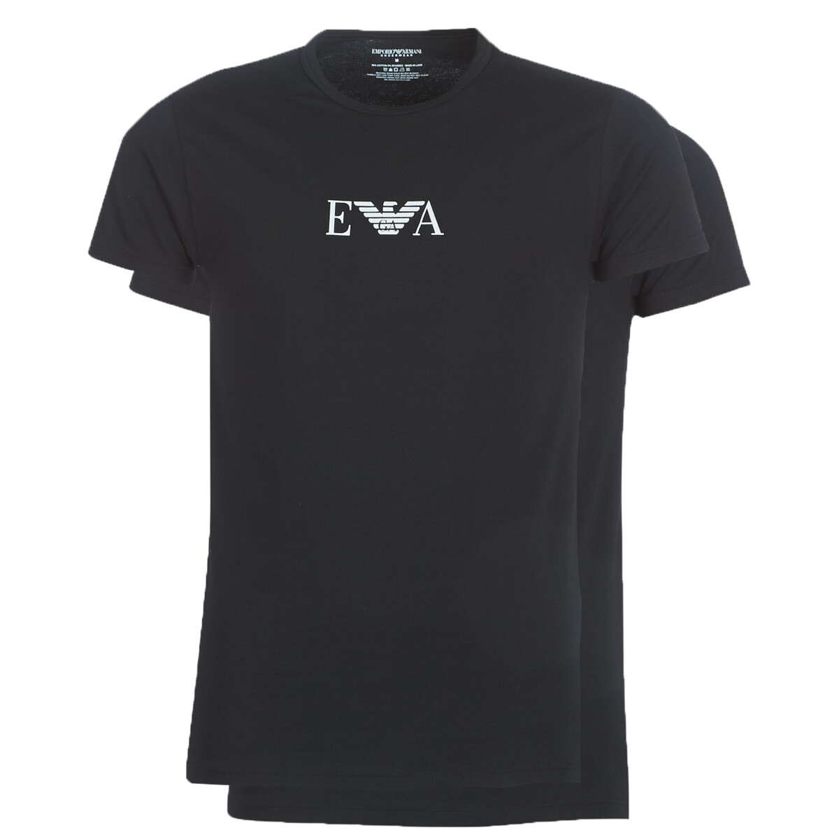 EMPORIOARMANIくま黒T14A166 新品タグ付きTシャツ2枚セット AsheKsha tシャツ 「新作」クマモチーフ ネイビーティーシャツ