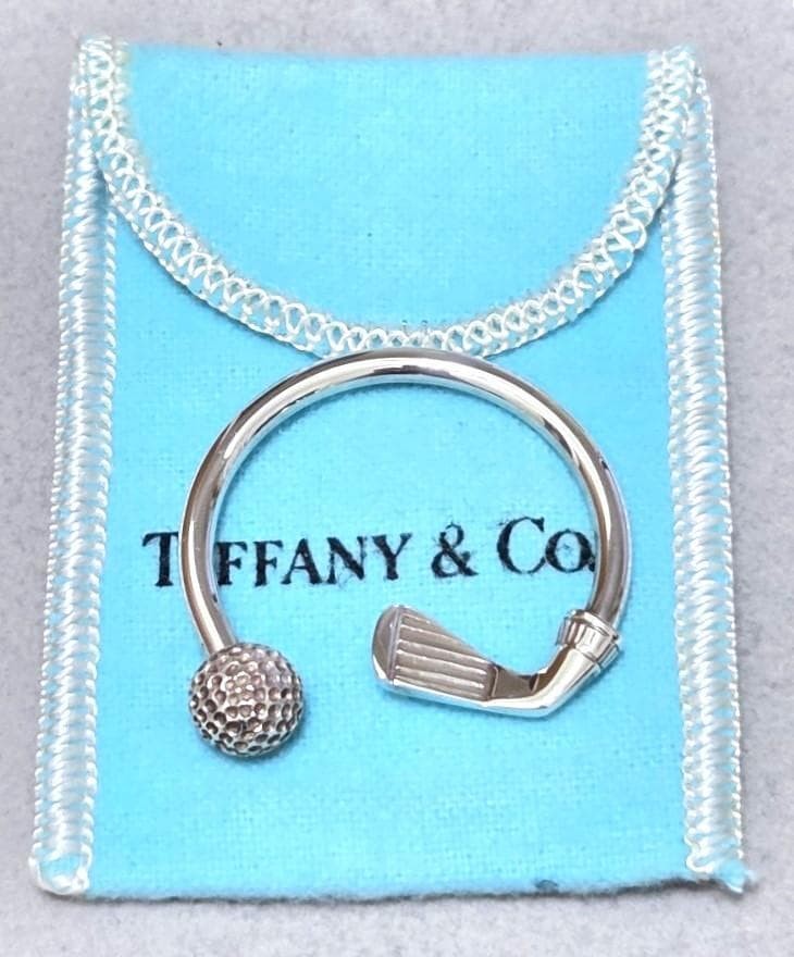 Tiffany Golf Club Golf Ball SV925 Key Ring 43733 | eBay