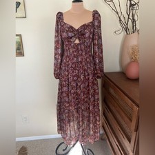 ASTR The Label Arlette Printed Maxi Dress Size M