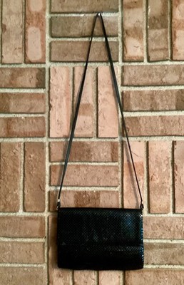Whiting & Davis Black Mesh Evening Purse Vintage 70s 80s