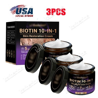 1-3PCS Biotin 10-in-1 Skin Restoration Cream, 2026 New Skin Treatment Cream ~US