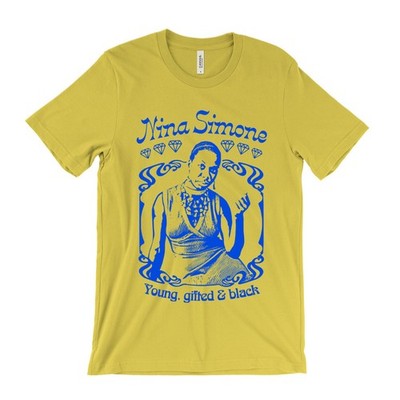Nina Simone T-Shirt - Young, Gifted and Black, Jazz - Civil Rights - Sinnerman