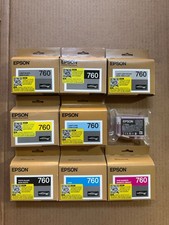 Genuine Epson 760 For P600 Ink Cartridge Full Set of 9 Date 2024-2026