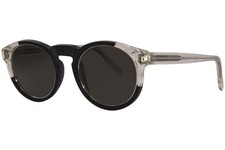 RetroSuperFuture Paloma UL1/R F15 Sunglasses Clear/Black/Grey Oval Shape 48mm