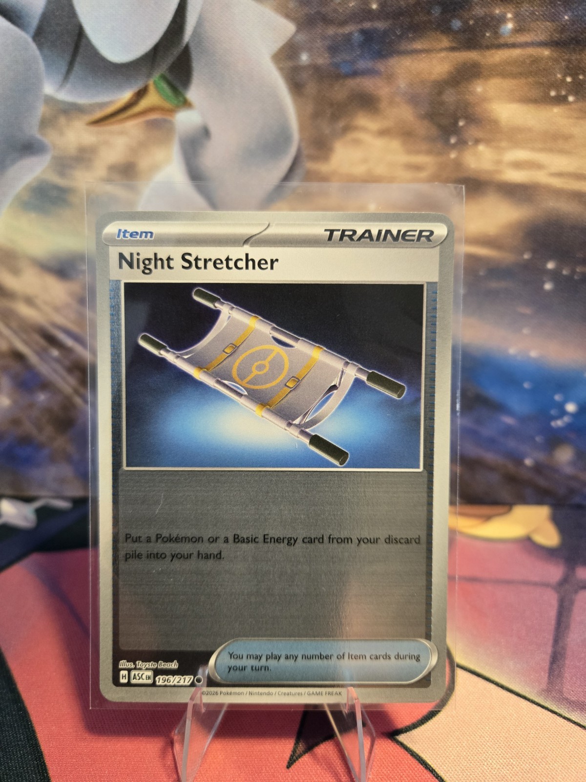 Night Stretcher - 196/217 - Reverse Holo - MINT - Ascended Heroes