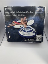 Intex Mega Chill Inflatable Floating 30 Can Beverage Cooler for River Run Tubes