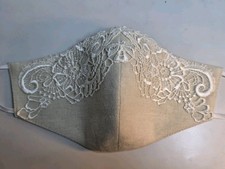 Face Mask washable Reusable 100 Cotton Lining Fancy Hand Crafted Filter...