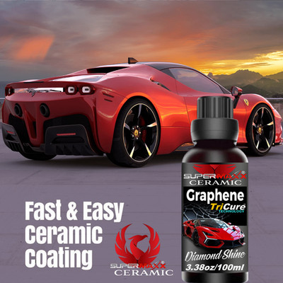 GRAPHENE CERAMIC CAR COATING MAXIMUM WET LOOK 3D GLOSS - 3.38OZ/100ML - KIT
