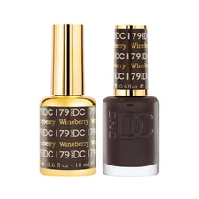 DND DC GEL Polish & Nail Polish Set-Wineberry  #179  0.6oz each