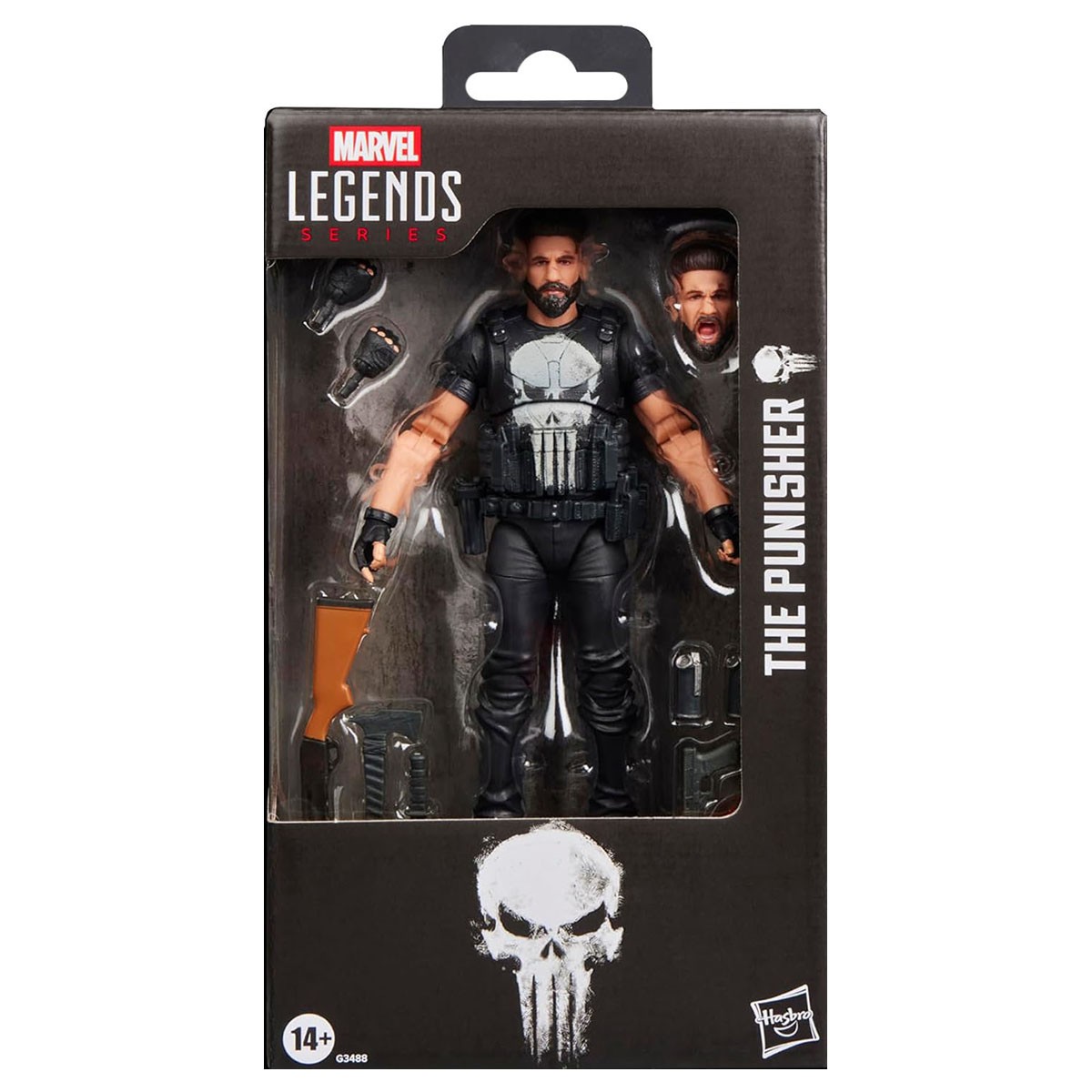 Marvel Legends Series Punisher 15cm Action Figure Hasbro Disney+ 10 Accessories