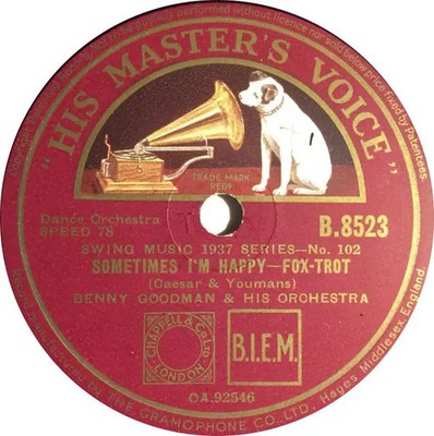 SCHELLACK Benny Goodman And His Orchestra These Foolish Things Remind Me Of You