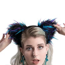 Pawstar Twilight Party Furz Fluffy Cat Ear Headband kitty furry fursuit costume