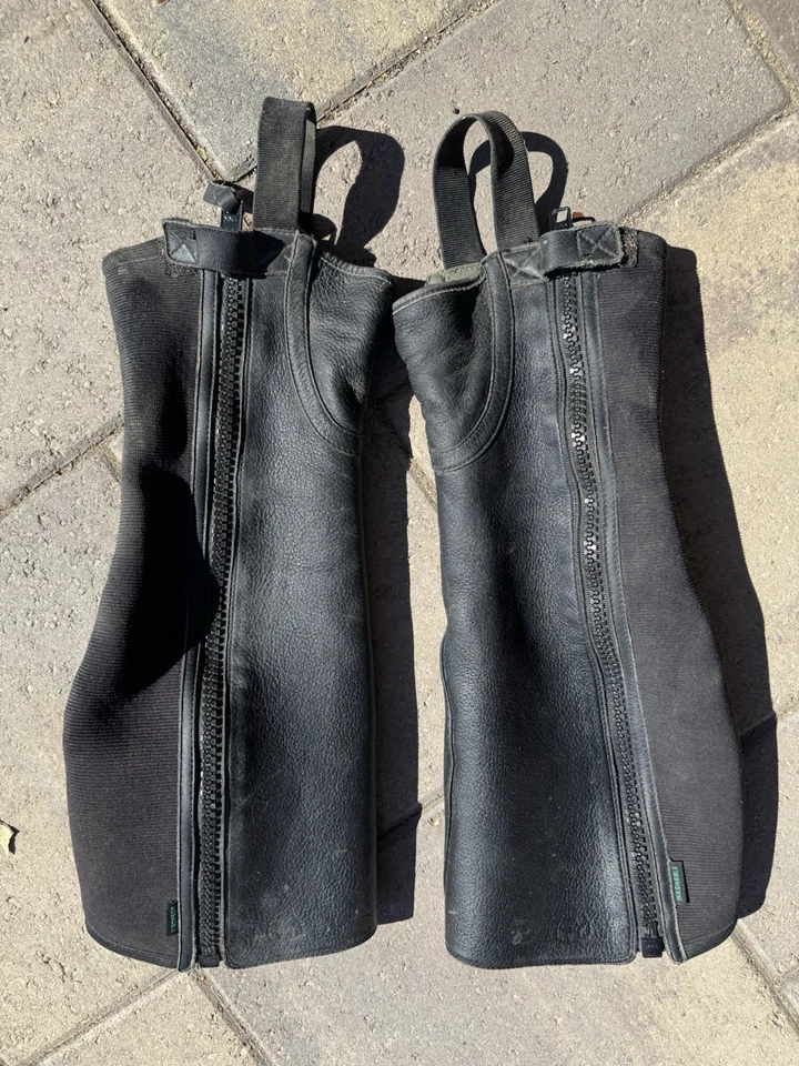 Media gorra de cuero lavable Ariat Breeze, negra XL Foto 2 de 4