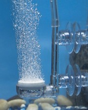 Transparent 1 Inch Aquarium Air Stone Disc Tiny Fish Tank Bubbler