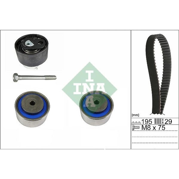 INA 530 0765 10 Zahnriemensatz FüR Jaguar Land Rover Peugeot Citroen Discovery-image
