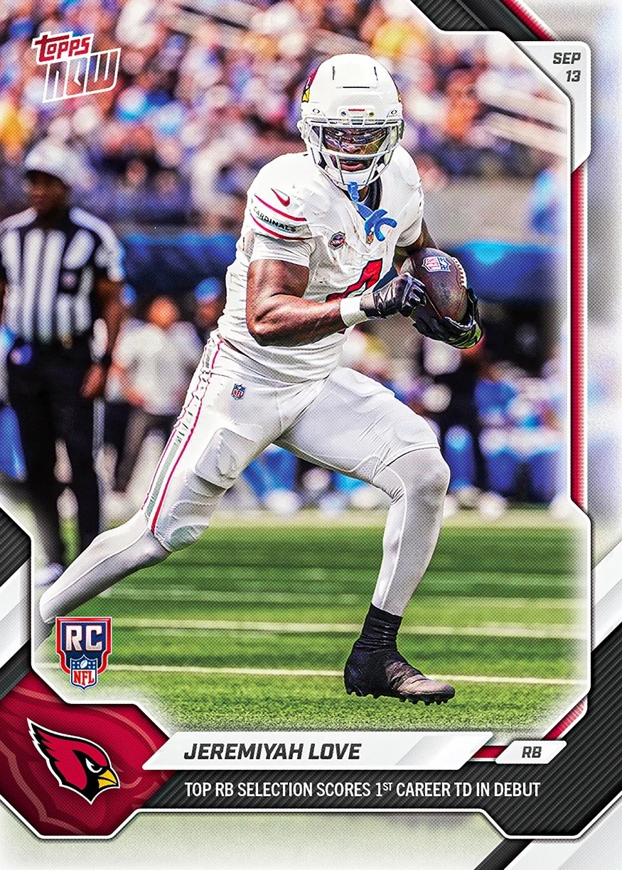 *사전 판매* 제레미야 러브 - 2026 NFL Topps NOW® - 카드 15