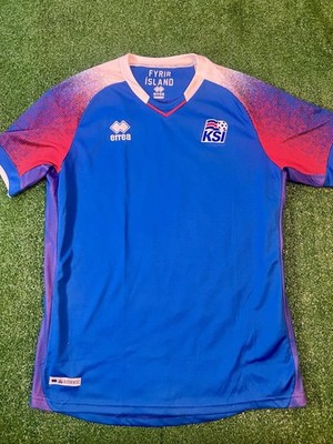 ICELAND 2018 2019 HOME FOOTBALL SHIRT SOCCER JERSEY ERREA sz XL MEN