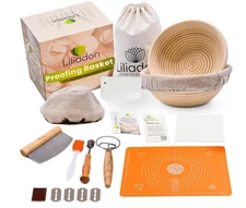 Liliadon Sourdough Starter Kit Bread Proofing Basket Set Baking Gift Accessories