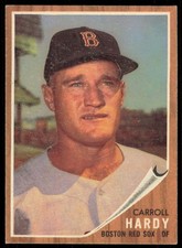 1962 TOPPS CARROLL HARDY BOSTON RED SOX #101 EXMT-NM