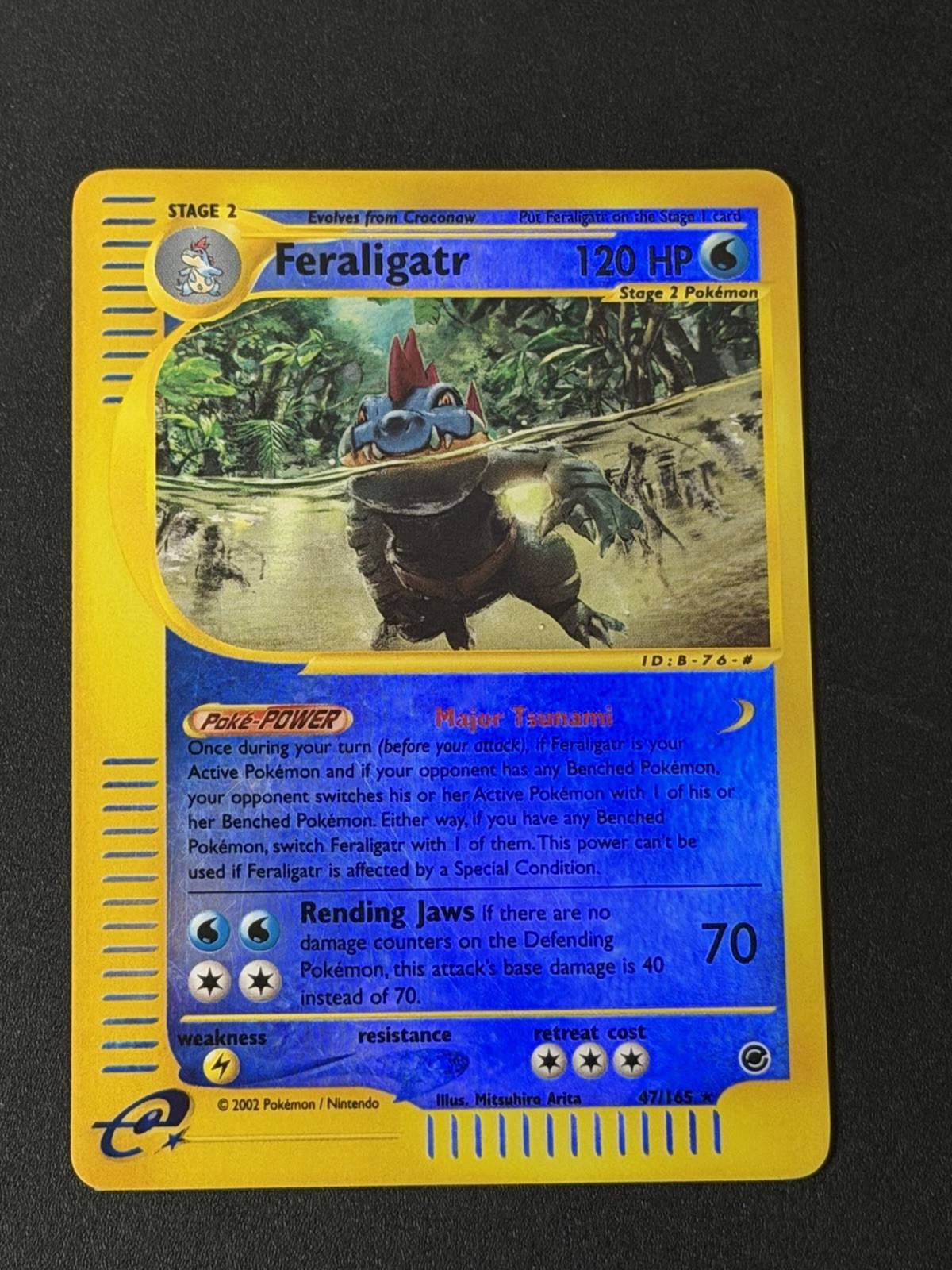 Feraligatr 47/165 Expedition Reverse Holo NM 2002 Pokemon WOTC e-Reader
