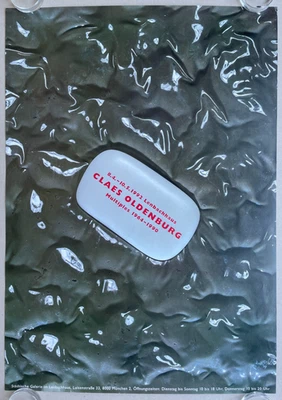 Plakat Poster - Claes Oldenburg München 1992 Pop Art Bildhauerei Soft Sculpture - Bild 1 von 3