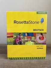 ROSETTA STONE, Homeschool, DEUTSCH, Level 1,2,3 German, 1 Language Curriculum