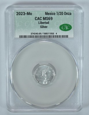 2023 Mo Mexico 1/20 Onza Silver Libertad MS69 CAC CACg | eBay