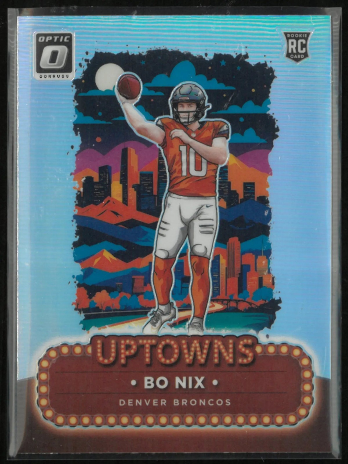 Bo Nix Panini Donruss Optic Uptowns #3 Base