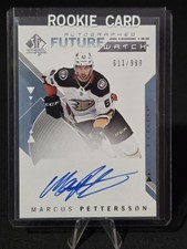 2018-19 SP Authentic Marcus Pettersson Future Watch Auto #182 /999 Anaheim Ducks