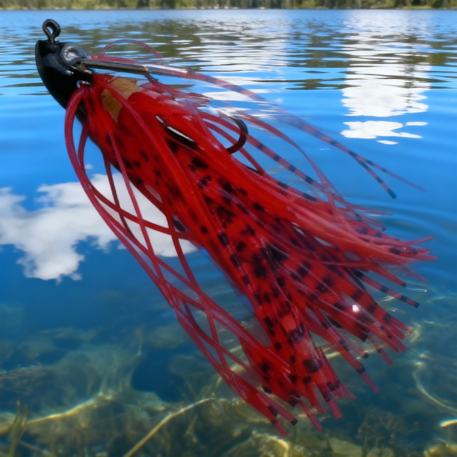 Simulation Fishing Lure Bearded Buzz Bait Rubber Fishing Tackle For Saltwater Fr