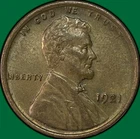 1921 Lincoln Wheat Cent Choice Almost Uncirculated AU+ Coin #40895