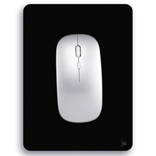 Audimi Small Mouse Pad 6 x 8 Inch, Mini Thick for Laptop Black