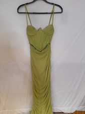 PrettyLittleThing Women’s Lime Green Midi Dress- Brand New. Size 4