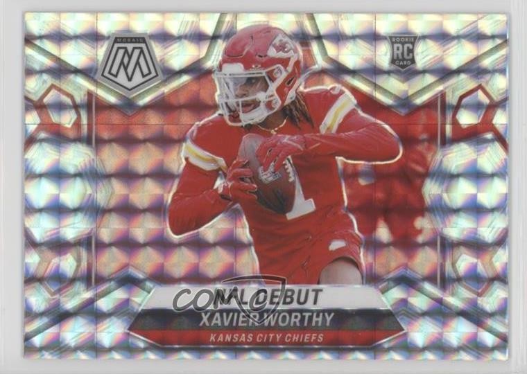 2024 Panini Mosaic NFL Debut Mosaic Prizm Xavier Worthy #285 Rookie RC
