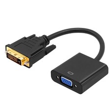 1 DVI to VGA Cable Adapter Lossless Signal Transmission Plug and Play No Driver
