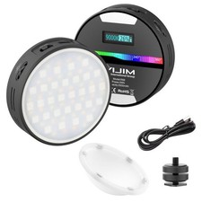 RGB LED Video Light Rechargeable Photography Fill Light Handheld Soft Light e
