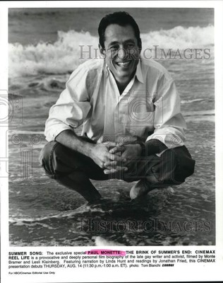 #ad 1997 Press Photo Writer Activist Paul Monette in quot;The Brink Of Summer#x27;s Endquot; $24.99
