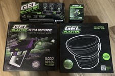 NEW Gel Blaster Bundle Kit lot Starfire Gun, Spotlight led , Tub, Target Gellets