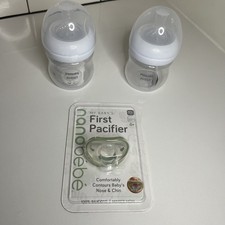 Philips Avent Baby Bottles 2 Pack  Nanob b  Pacifier  Newborn Feeding Set
