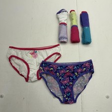 Hanes Briefs Underwear Girls 14 Multicolor 8 Pack Cotton Butterfly Tagless