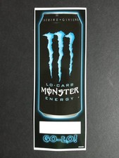 Monster Energy Drink Lo Carb Cooler Sticker - Surf Skate Snowboard 8"h c2007