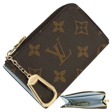 Louis Vuitton coin case with key ring Portocle Noah monogram Olympe blue keycase
