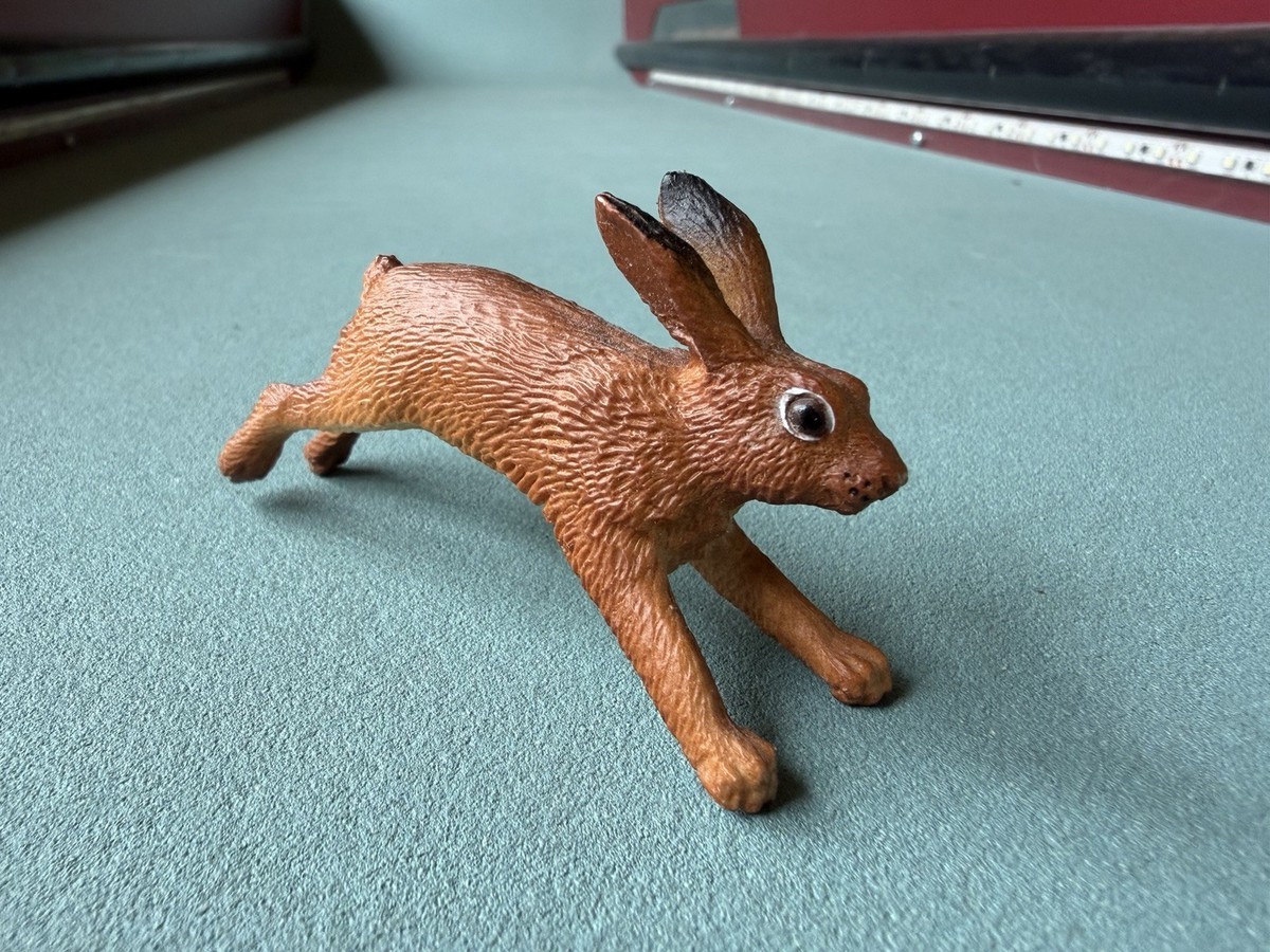 Safari Ltd BROWN HARE Figure Rabbit Running Bunny Wildlife