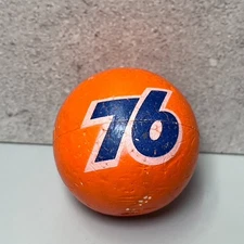 Union 76 Antenna Ball w Pump Fuel Nozzle Vtg NASCAR advertise oil gas Orange